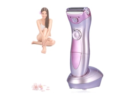 Máquina de depilación eléctrica BISBISOUS, afeitadora depilatoria de pelo corporal púrpura, depilación de precisión