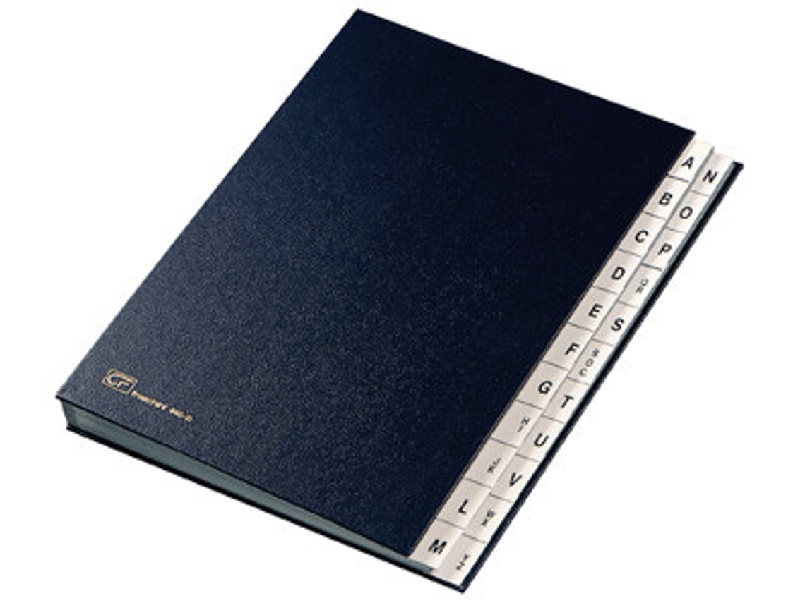 FRASCHINI Alphabetical Folders Separador Azul Polipiel 240 X 340 Mm