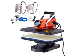 Máquina de prensado en caliente VEVOR, 12x15 pulgadas, 6 en 1, transferencia por sublimación, camiseta, plato, tazón taza