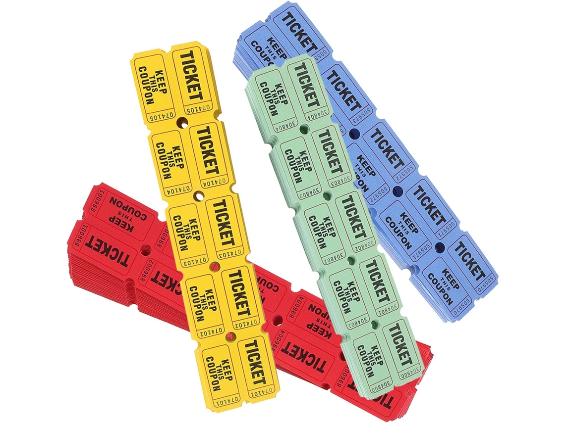 Boletos De Rifa Ligeros, Fáciles De Distribuir, 800 Papeles Multicolores, Recuerdos Para Fiestas.