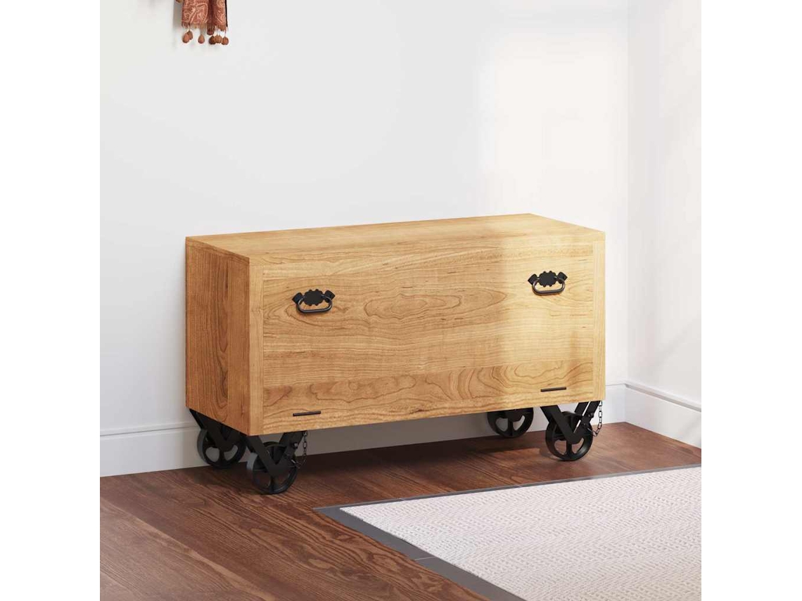 Zapatero | Armario Zapatero Madera Maciza De Mango 86x35x55 Cm
