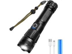 Linterna Led Ultra Potente 5000 Lumens Usb Recargable, Modos Ajustable Impermeable Ip65 Para Camping Senderismo Emergencias