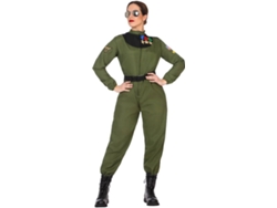 Disfraz de Mujer DISFRAZZES Piloto Militar (Talla: M-L - 38/42)
