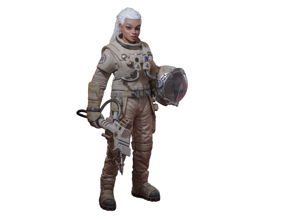 Figura Hot Toys Amc040 - Brothersfree X Hot Toys - Bebé Trabajador Espacial