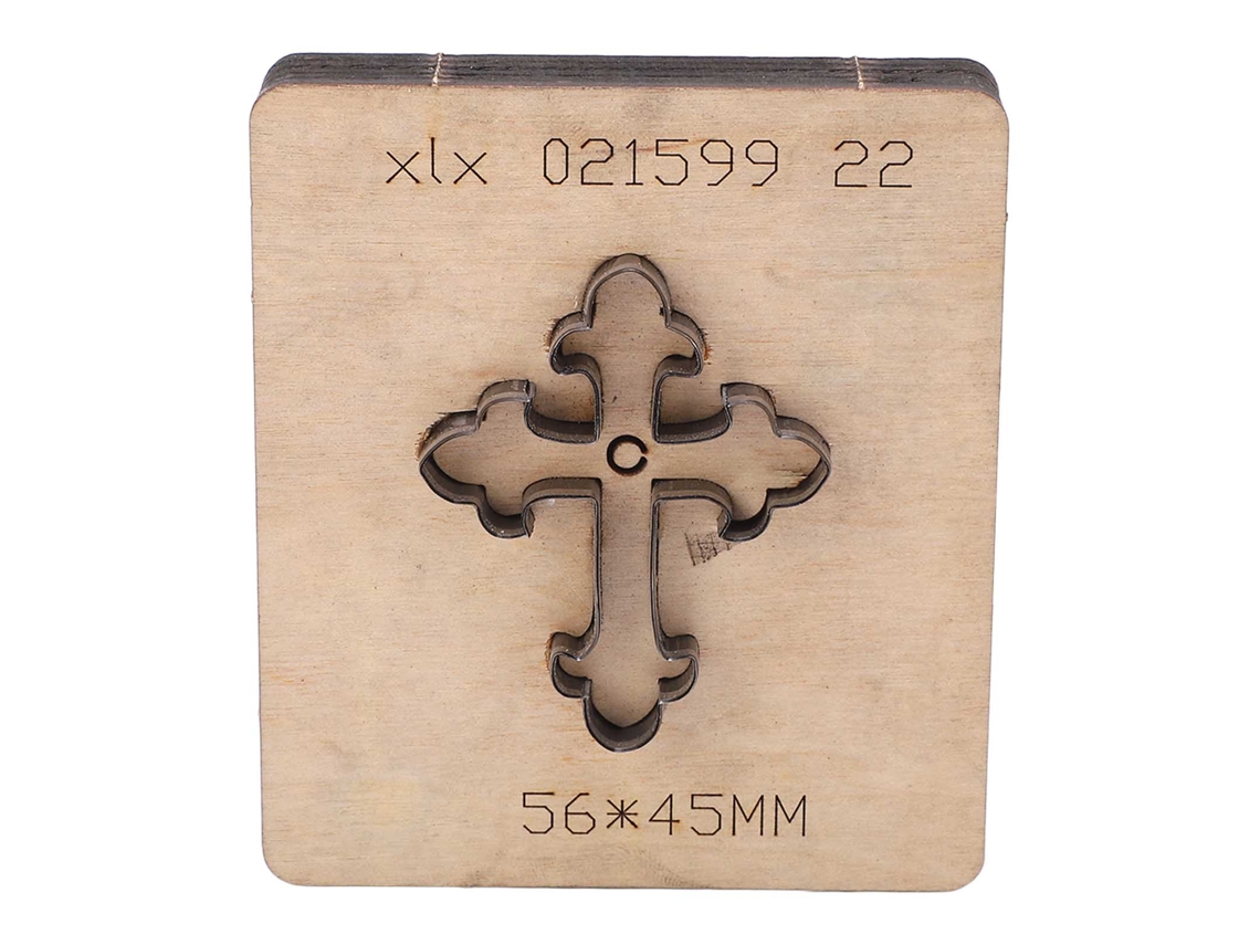 Moldura De Corte Transversal De Acero Aleado Para Punción En Cuero Con Placa De Madera Para Artesanía Diy
