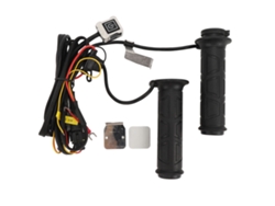 Calentador portátil Rebe-asa para motocicleta de 12 V con 6 niveles de temperatura y función de memoria, control ACC.