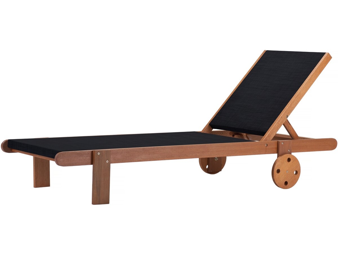 Sillón de madera exótica de arce saïgon negro Habitat Et Jardin