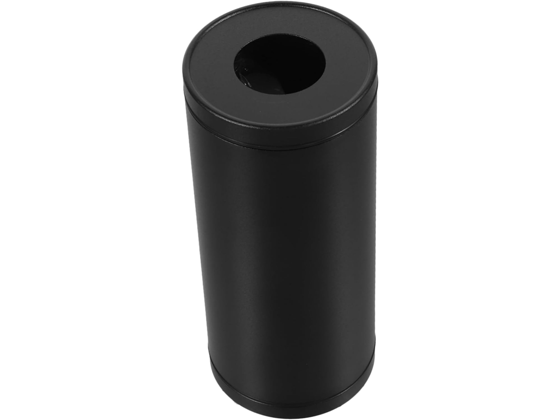 Caja De Pañuelos Multifuncional De Aluminio Para Coche, Cilíndrica, Dispensador De Papel Redondo, Color Negro.