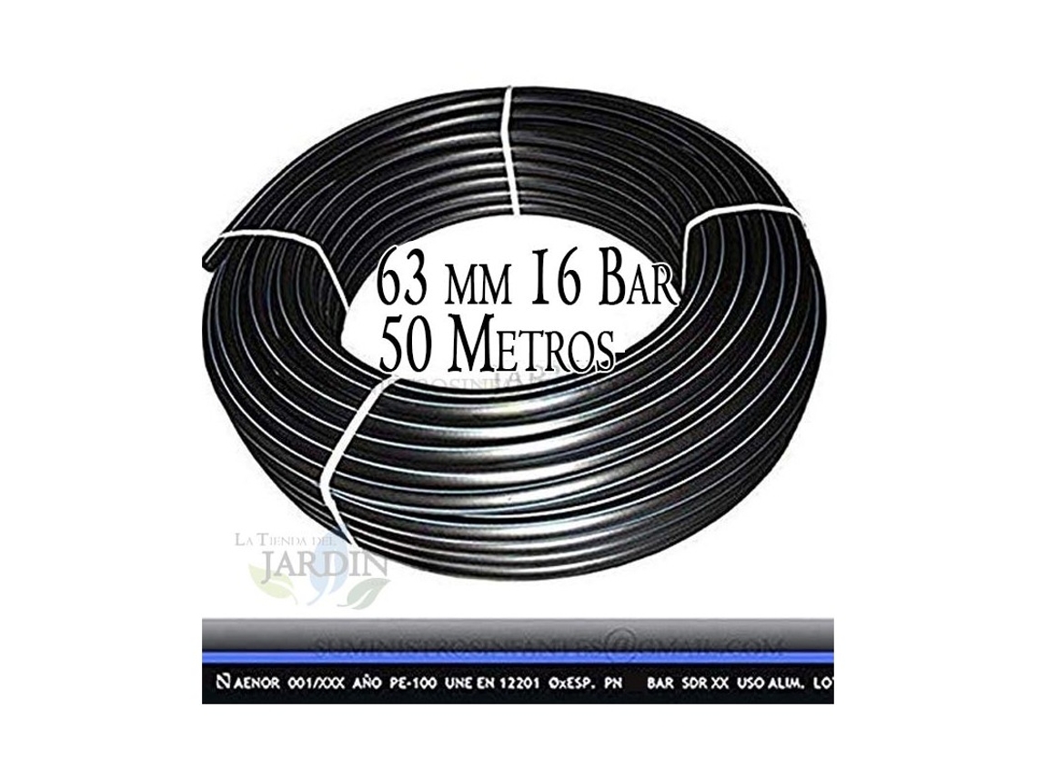 Tuberia Polietileno Alimentaria 63 Mm 16 Bar 50M Pe100 Alta Densidad Aenor SUINGA