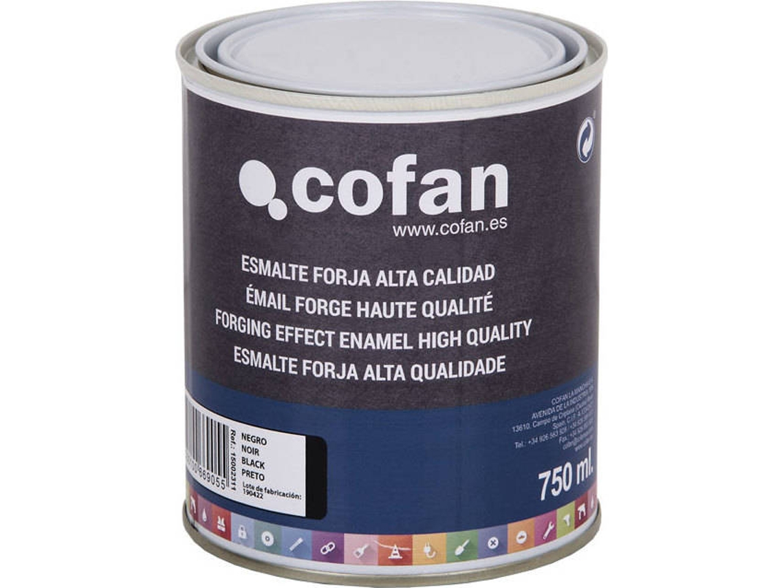 Esmalte Forja COFAN Negro (750 ml)