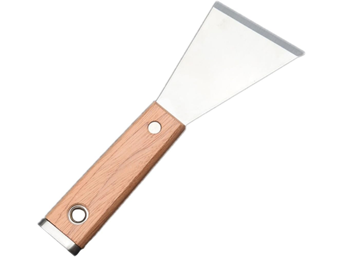 Cuchillo Japonés Para Enyesar De Acero Inoxidable Con Mango De Madera Maciza