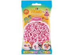 Juego de Mosaicos HAMA Set de Cuentas de Plastico midi soft pink (1000 Peças - Rosa)