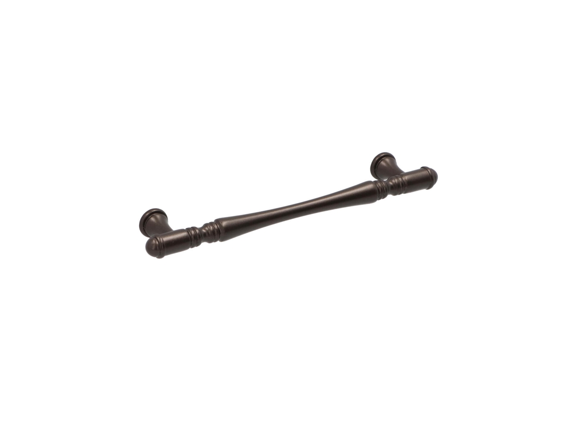 Tiradores para muebles Zamac, distancia entre centros 128 mm, aluminio marrón, juego de 25 unidades, HARDWAREXCHANGE