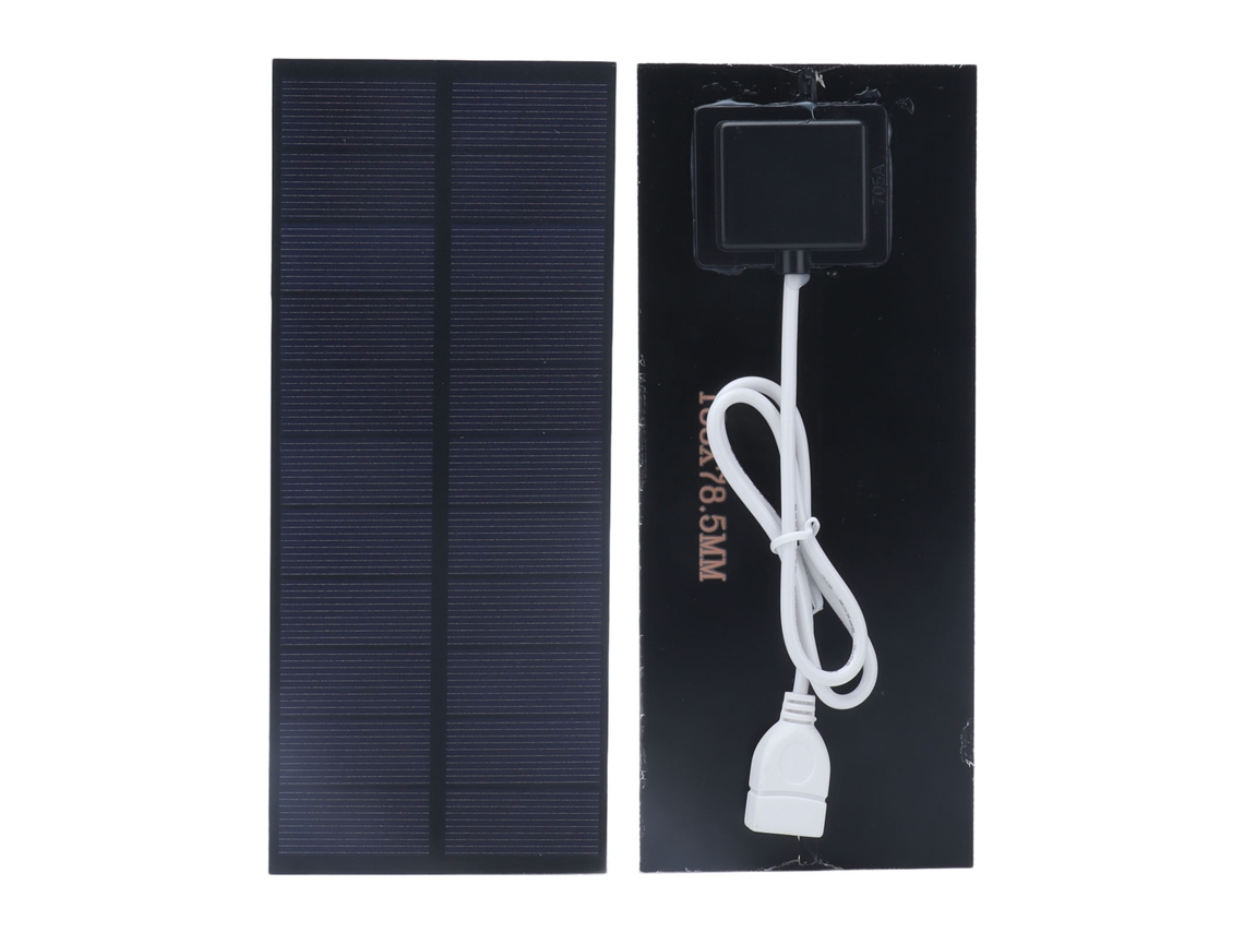 Panel Solar De 2,5 W, 188 X 78,5 Mm, Cargador Portátil De Alta Eficiencia Para Baterías De 3,7 V A 5 V.