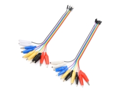 2026as-cable De Prueba Con Pinza Cocodrilo A Cable Puente 20pin Macho/hembra 20cm Para Breadboard