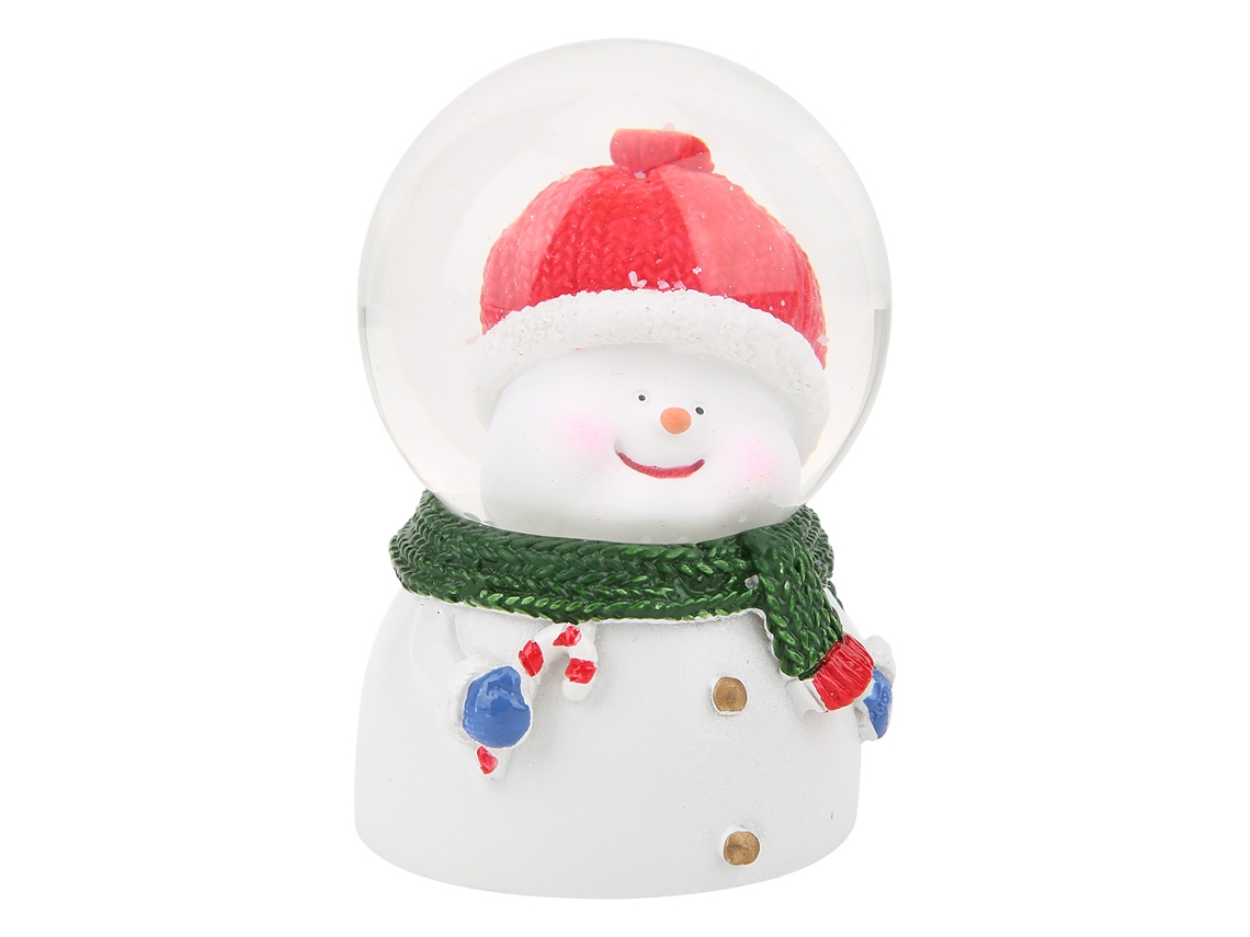 Bola de cristal LED con forma de muñeco de nieve para Navidad - Worten