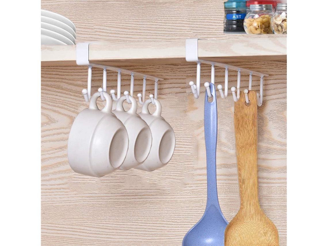 VVJIJILLY Suporte Para Copos E Taças, Ganchos De Armazenamento Para Cozinha, Sem Furação