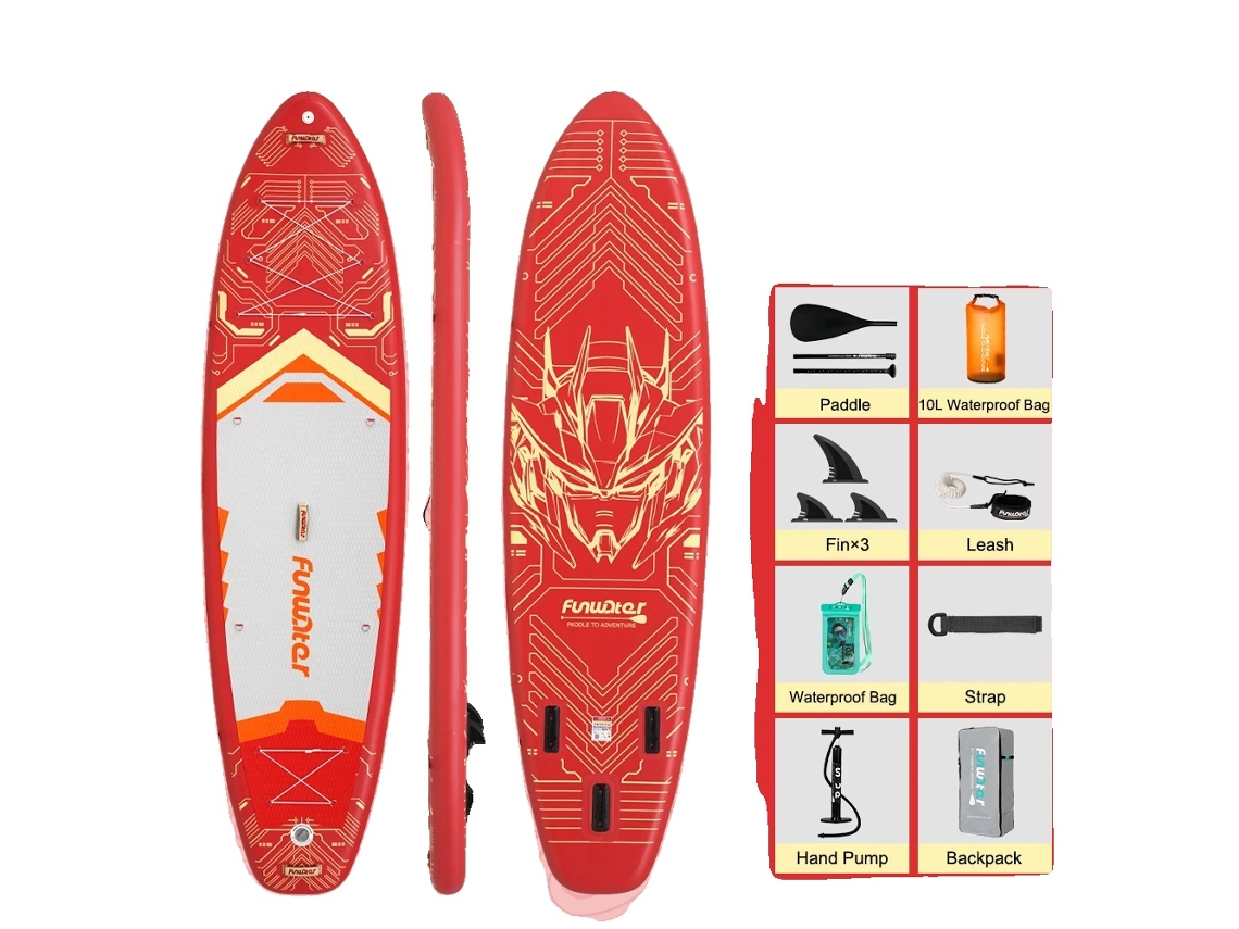 Tabla de paddle surf hinchable con superficie antideslizante, alta capacidad de carga, Supfw39a, Supfw50c (350x90x15cm) OEM (385x85x15cm)
