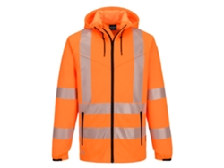Sudadera Con Capucha Alta Visibilidad Kx3 Sport Con Cremallera Naranja / Xl