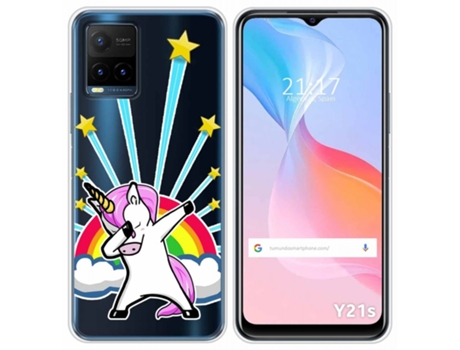 Carcasa Vivo Y21s / Y33s TUMUNDOSMARTPHONE Dibujos Transparente Multicolor