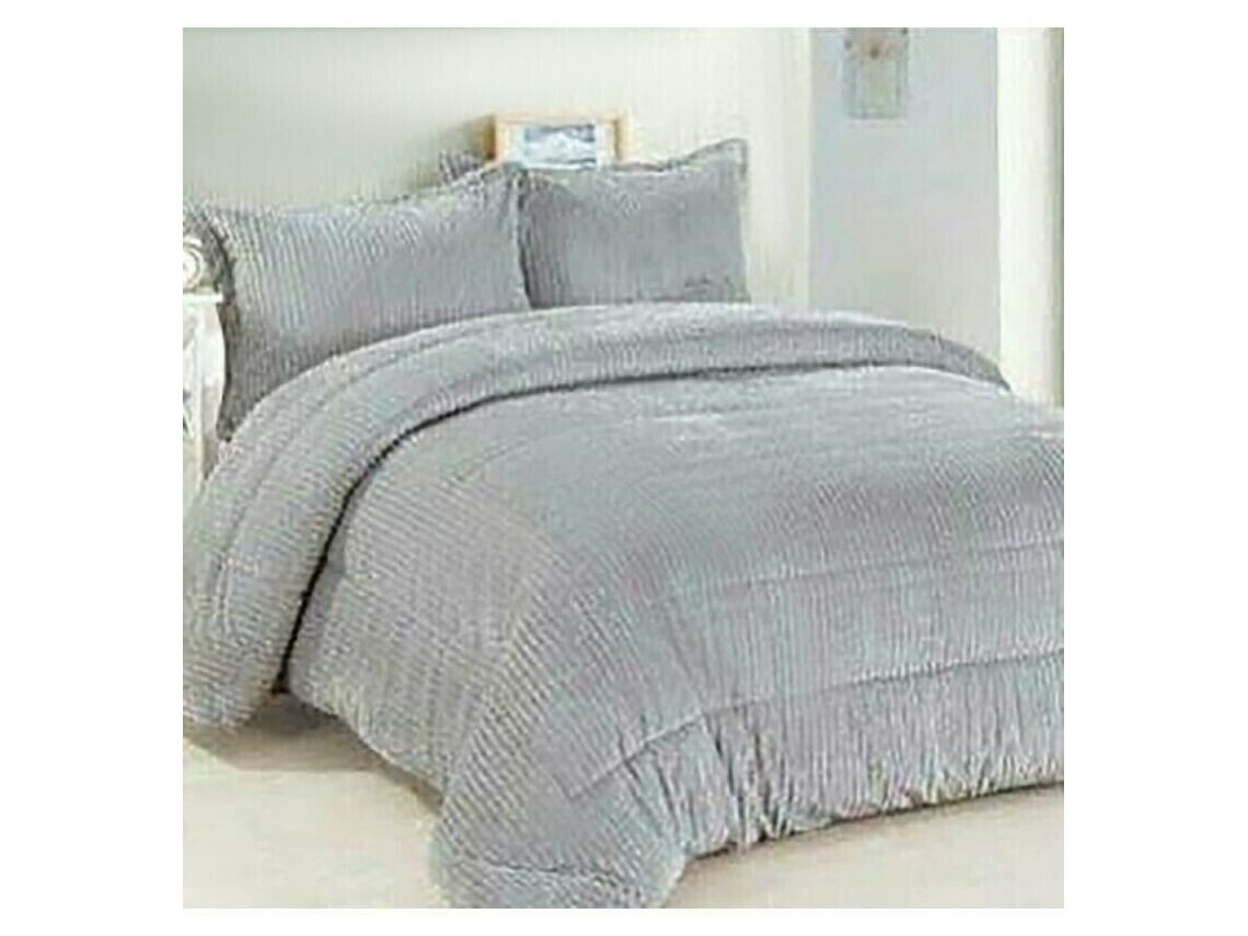 Edredón Colcha Manta Nórdico Sherpalina Marrón De Cama 240X260Cm COFLOR