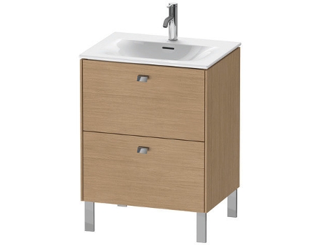 Pedestal de lavabo DURAVIT Brioso vertical 62,0 x 47,9 cm 2 cajones incl. recorte de sifón y delantal para lavabo Viu 234463