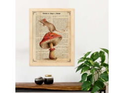 Poster De De Fábula Con Definición. Láminas De Animales Con Texto Y Definición. Diseño De Interiores Basado En Animales.