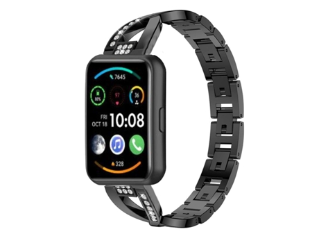 Correa Pulsera Acero Luxury para Huawei Watch Fit 2 Negro