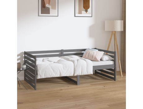 Sofás Cama VIDAXL Gris Madera (193.5x96x68.5 cm)