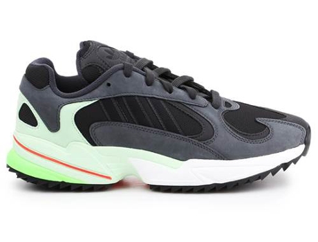 Zapatillas Deportivas ADIDAS Yung1 Trail Hombre (Grafite, Negro, verde claro - Material Sintético - 43,3)