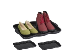 Juego de 3 bandejas recolectoras para 2 pares de zapatos