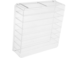 Caja De Almacenamiento Multifuncional De Acrílico Con Cinco Compartimentos Y Separadores Extraíbles.