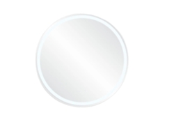 Espejo de baño redondo de 80 cm, antivaho, con iluminación LED regulable (OEM)
