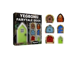 Ats-set De 6 Puertas De Hadas Miniaturas Kit De Manualidades Para Jardín Decoración Infantil Regalo