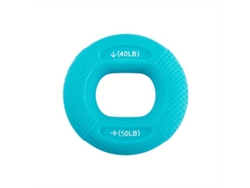 Anillo de entrenamiento muscular de mano de silicona azul, soporta de 9 a 36 kg, para aumentar la fuerza de las manos.