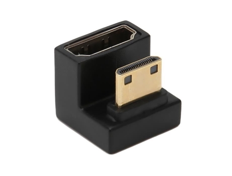 HURRISE Mini HD macho a HD hembra adaptador Mini HD a HD macho a hembra adaptador en forma de U 8K 60Hz 4K 120Hz 48Gbps