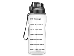Botella De Agua Deportiva Kxj, Con Pajita Y Marcador De Tiempo, Gran Capacidad, A Prueba De Fugas, Para Ejercicios Físicos Rosewell