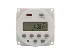 Temporizador Digital Programable De 7 Días Con Pantalla Y Relé De Conmutación, 1s-168h, 5va (ca)