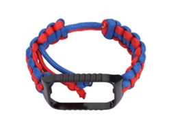 Pulsera De Paracord 2 En 1 Con Funda Protectora Para Redmi Band 2 Azul Rojo