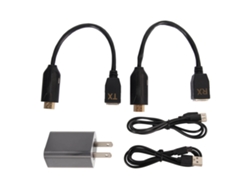 Extensor de interface multimídia Full HD 1080p sobre Cat5e Cat6 até 60m, transmissor e receptor, plugue RJ45, EUA 100-240V