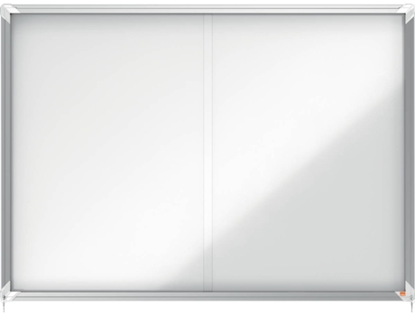 Vitrina NOBO Puerta Corredera (18xA4 - Aluminio - Magnético: Sí)