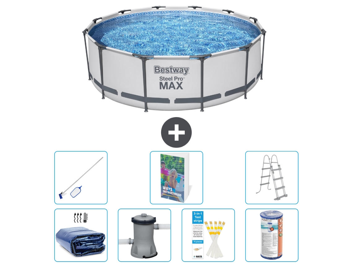 Bestway Piscina Bestway Steel Pro Max Redonda - 366x100 Cm - 8-peças S368