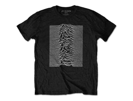 Camiseta ROCK OFF Joy Division - Unknown Pleasures Negro (Talla: L)