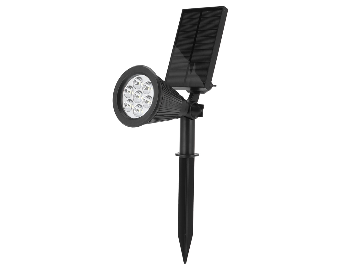 2026-luz Solar Inteligente De Jardín Con 7 Led, Foco Exterior Impermeable, Luces Blanca Y Negra Para Paisaje Y Decoración Del Jardín