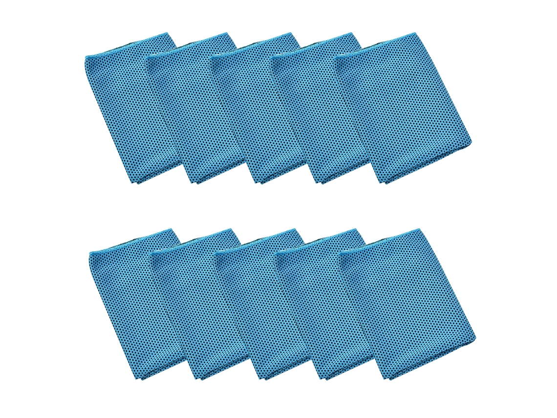 Conjunto de Toalla NEVEANCE Refrescantes Sudor Cuello Cabeza Suaves Transpirables Poliéster Azul - 2pcs (30x90cm)