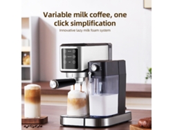 Cafetera eléctrica con espumador de leche automático