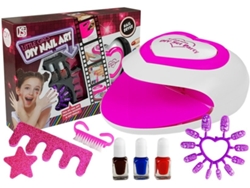 Set de esmaltes de uñas infantiles B.active con lámpara de uñas