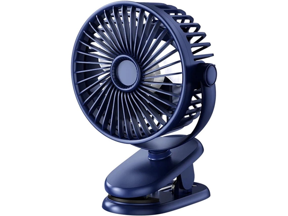 Mini Ventilador De Escritorio Usb Con Clip Rotación 360° 2 Velocidades Aire Acondicionado Silencioso Para