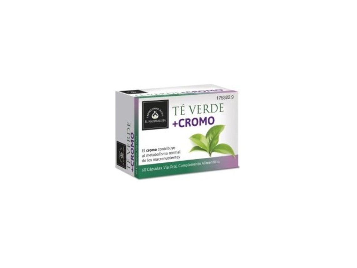 Complemento Alimentar EL NATURALISTA Verde Com Crómio (60 cápsulas)