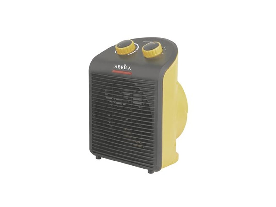 Termoventilador Eléctrico Croacia Amarillo/negro 2000w 2 Potencias 3 Funciones Antivuelco (26x20x14cm)